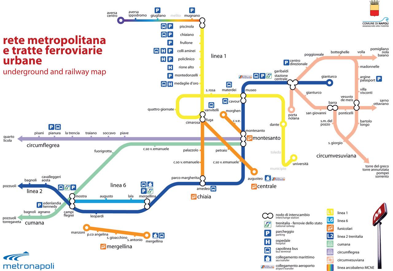 Метро в италии схема