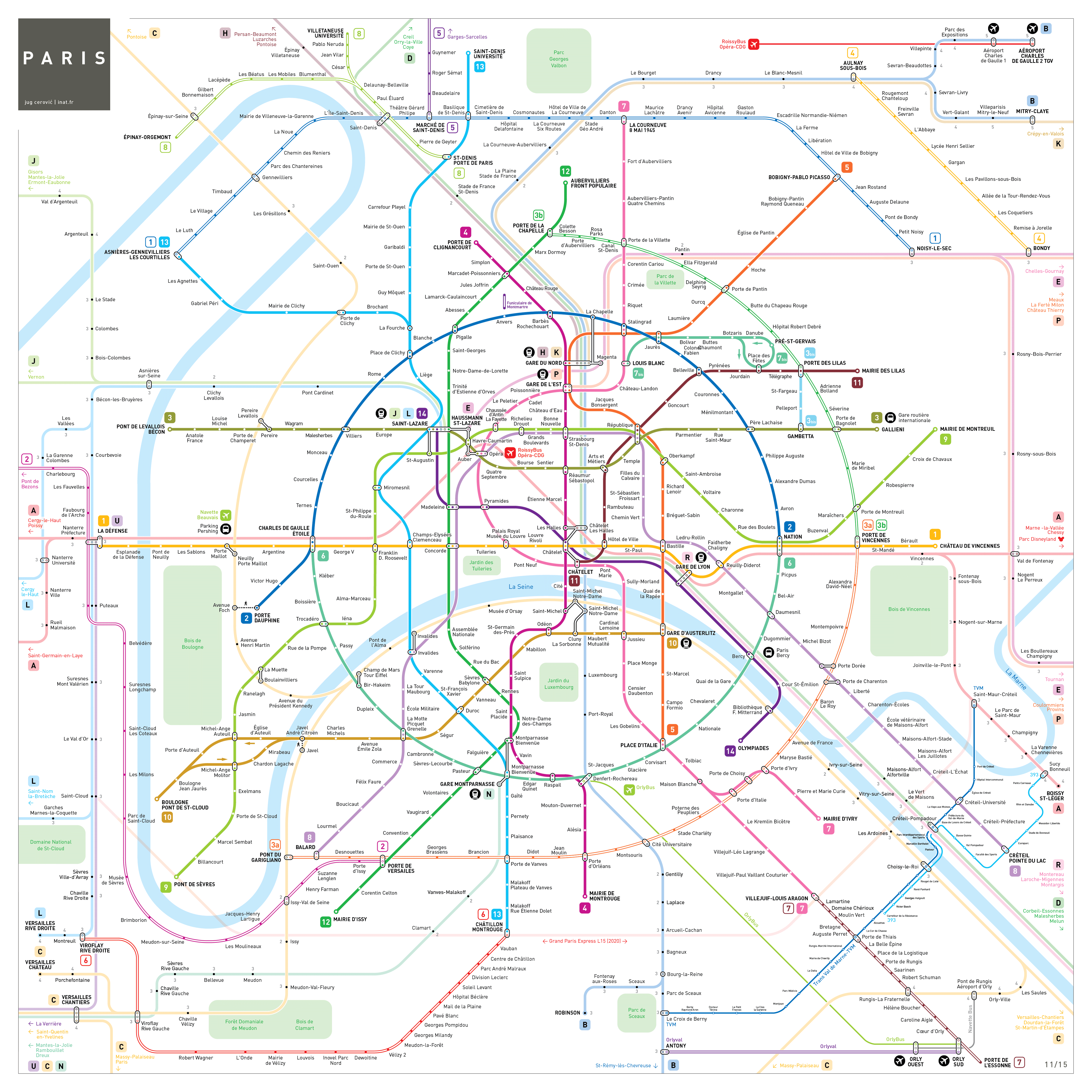 Метро парижа схема интерактивная