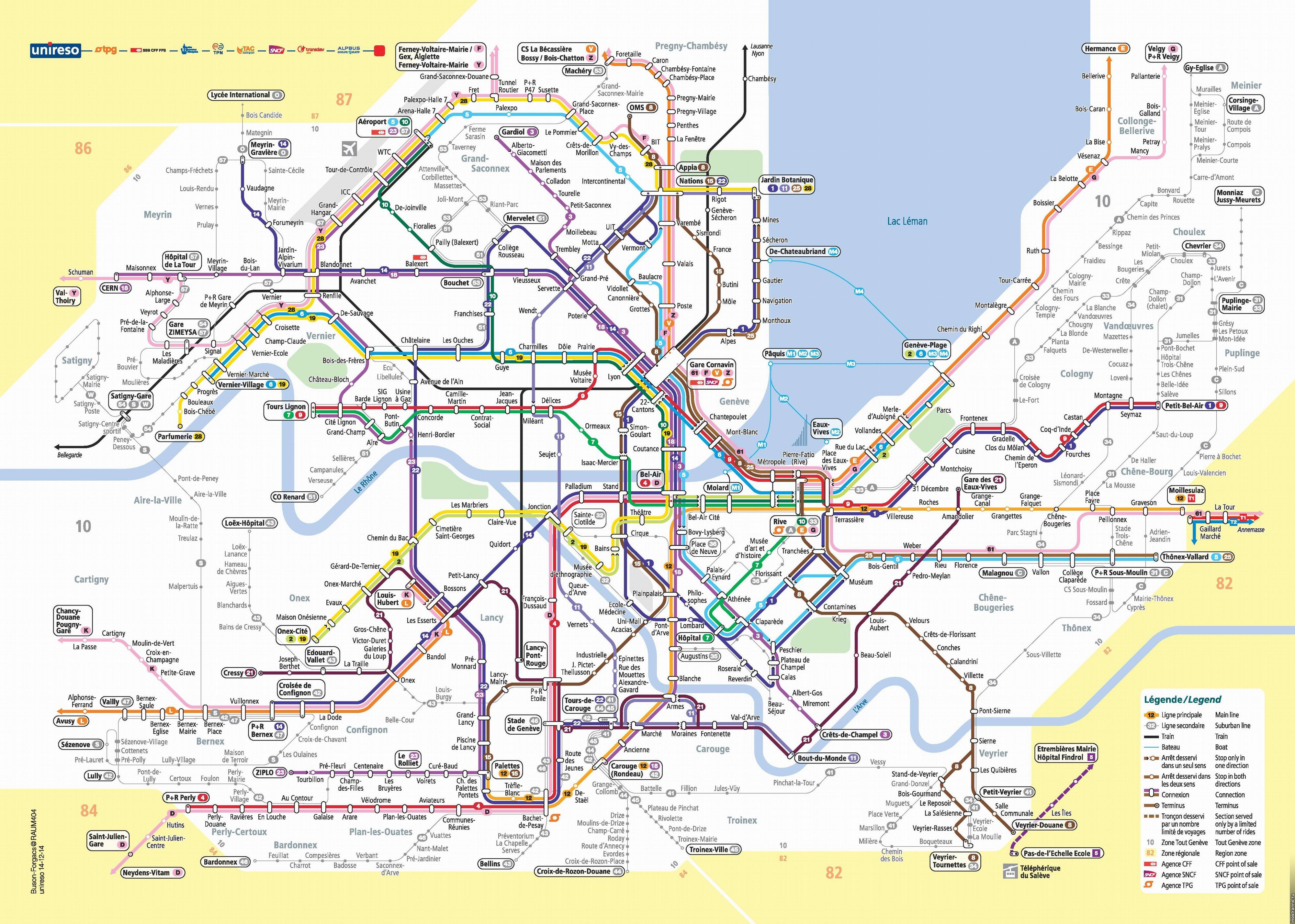 Карта общественного траспорта