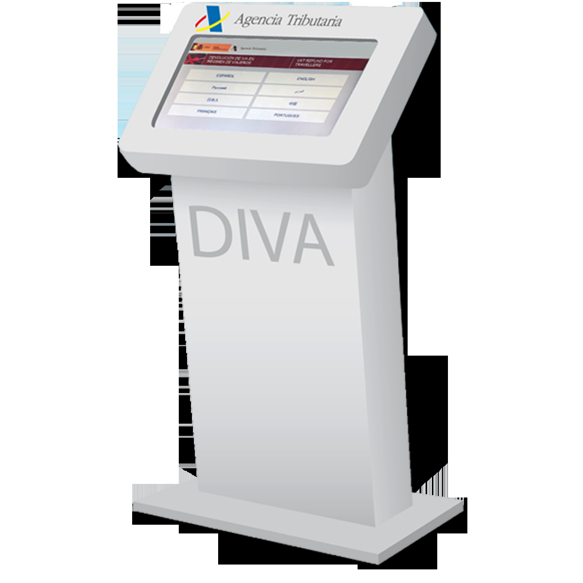 Вид аппарата сканирования чеков DIVA