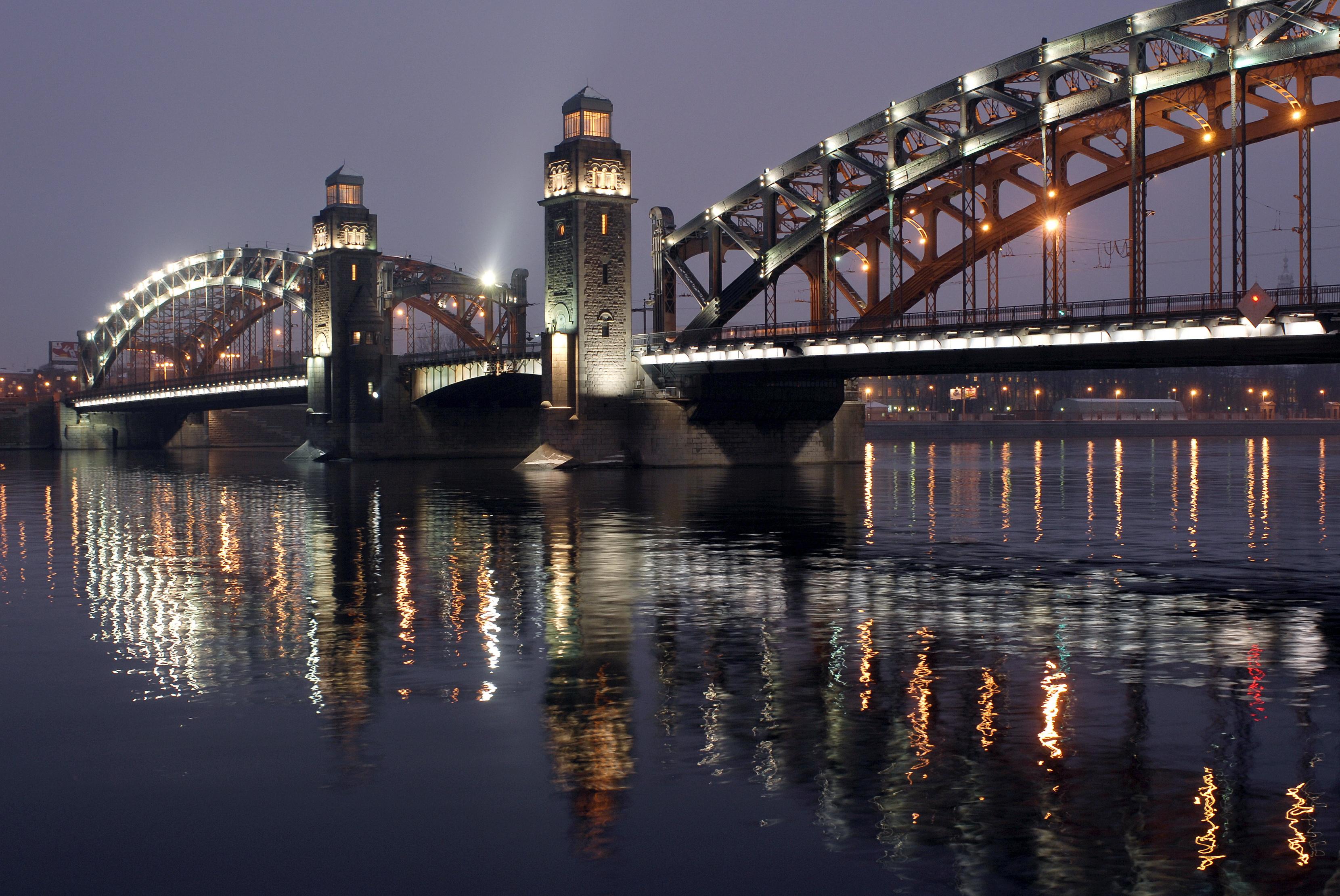 Фото Большеохтинский мост