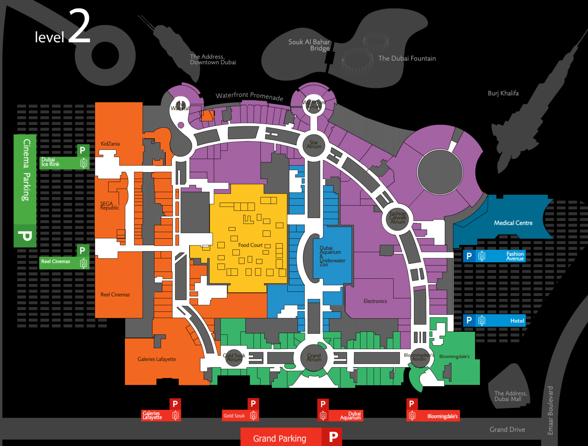 Карта второго этажа Level 2.