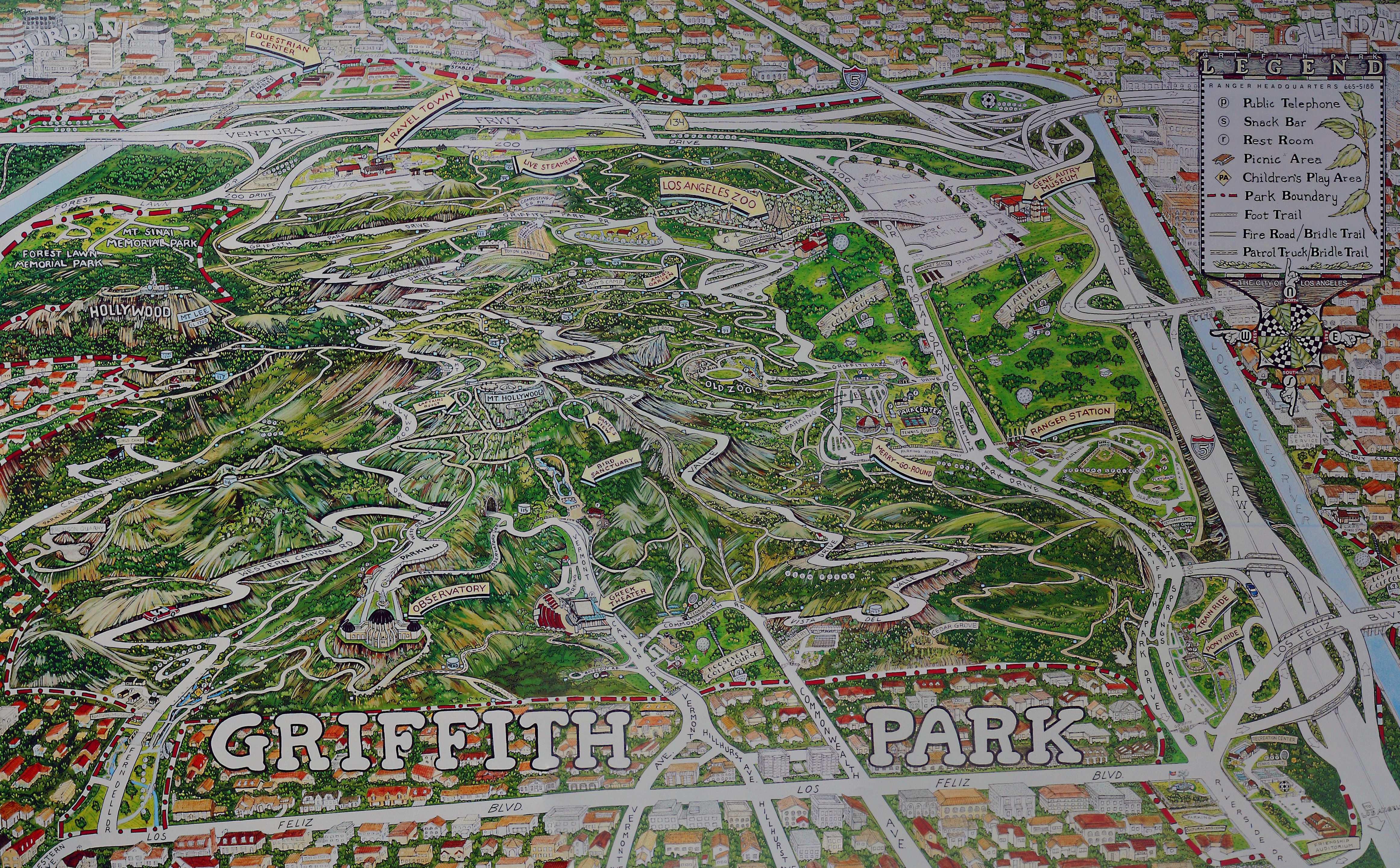 Карта Парка Гриффита
