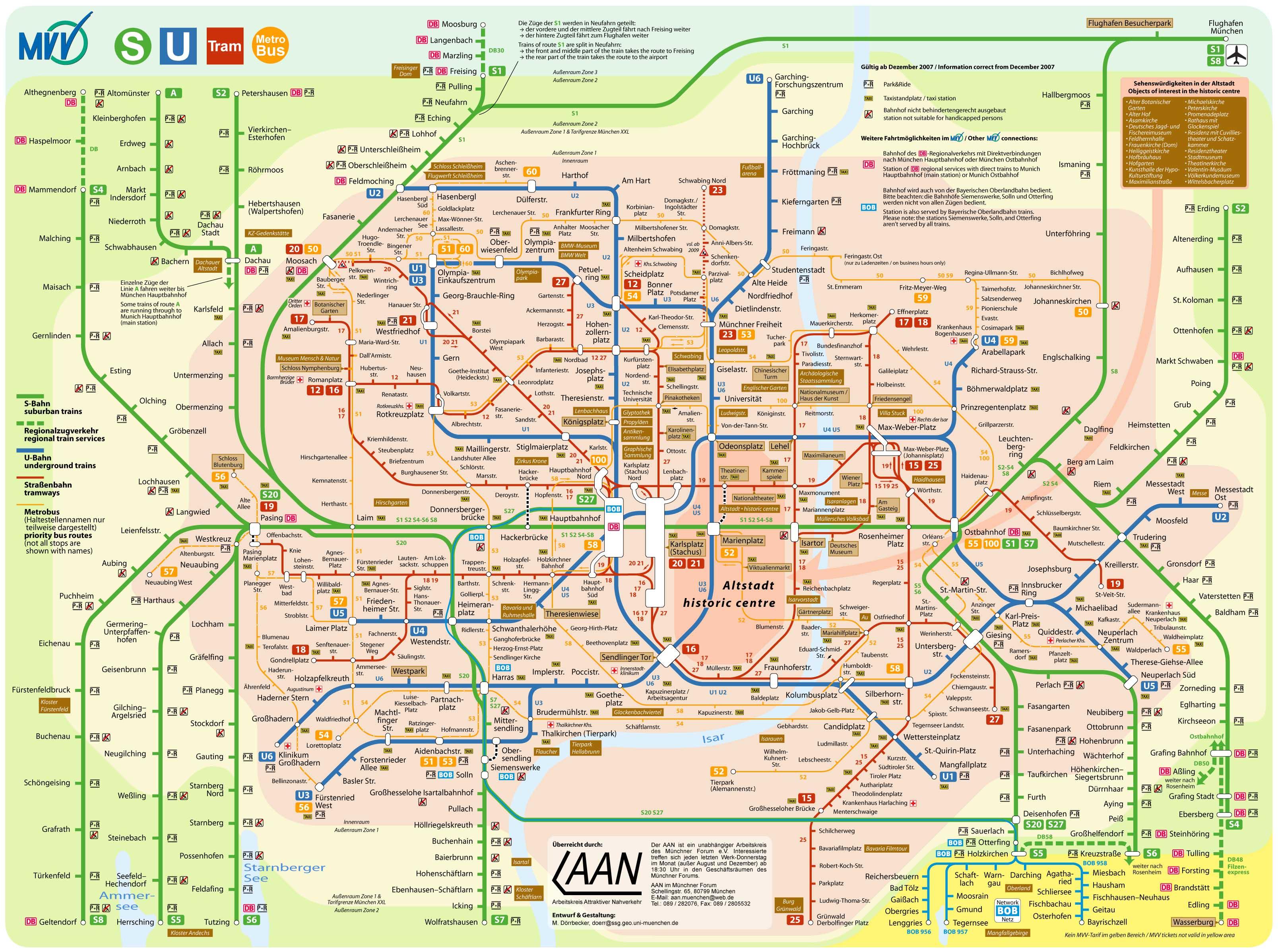 Карта общественного транспорта
