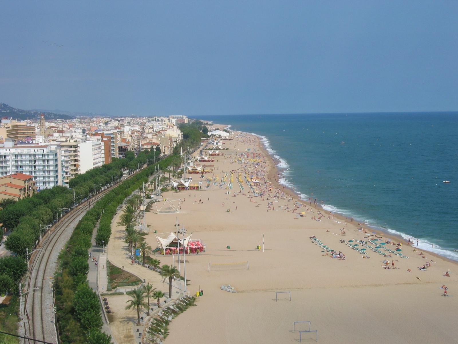 Spain calella beach