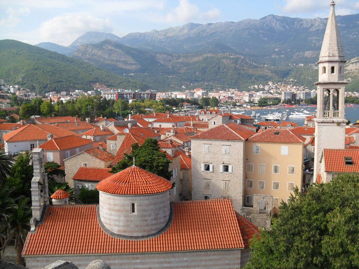 View over the Old Town of Budva from the Citadel